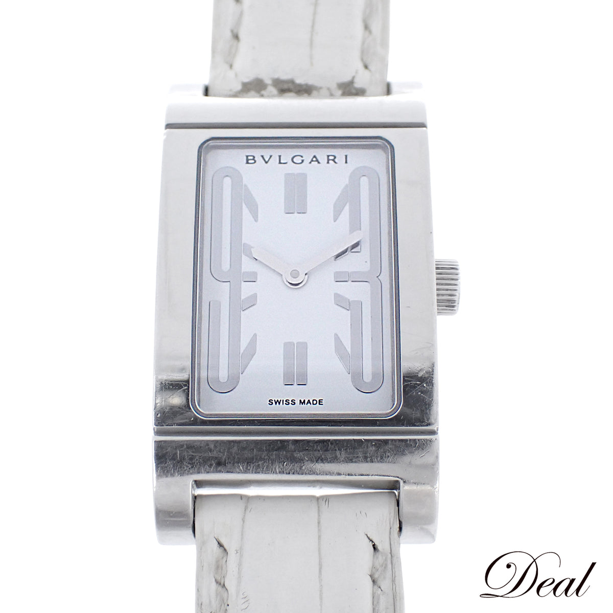 BVLGARI ブルガリ レッタンゴロ RT39S ホワイト レディース 腕時計