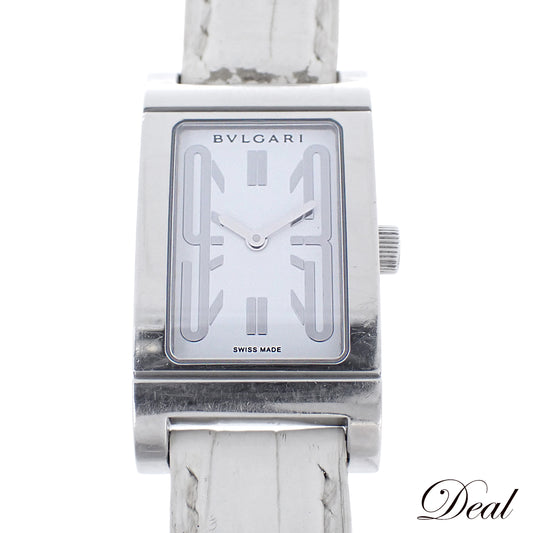 BVLGARI ブルガリ レッタンゴロ RT39S ホワイト レディース 腕時計