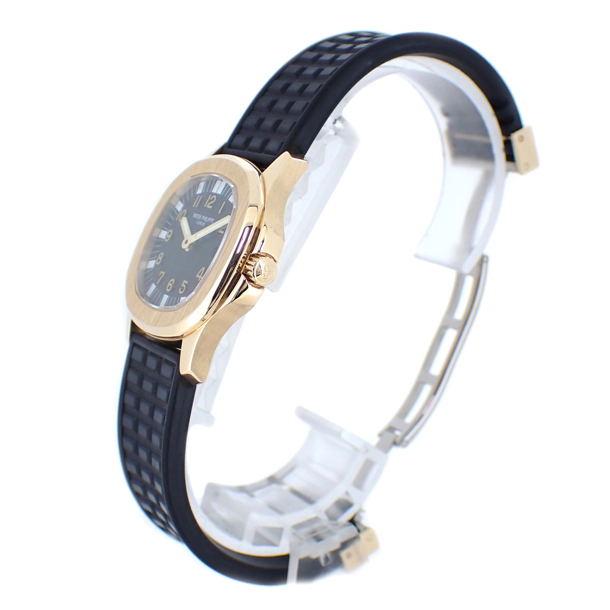 K18YG PATEK PHILIPPE パテックフィリップ アクアノート 4960J-001 ブラック レディース 腕時計