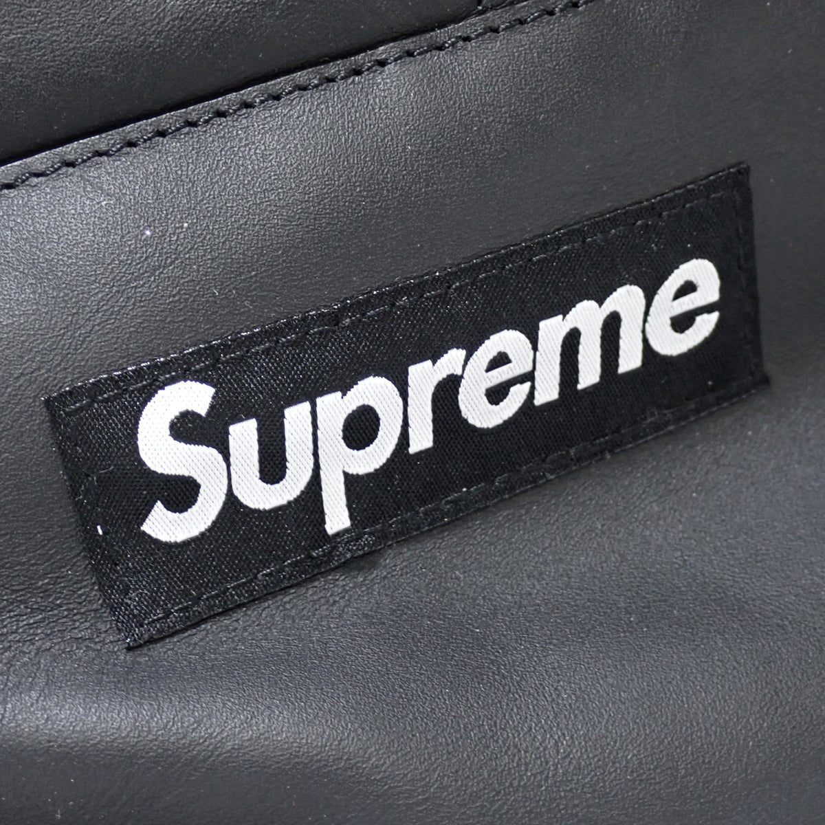 Supreme シュプリーム レザー バックパック 23AW ロゴ リュック ブラック メンズ リュック・デイパック