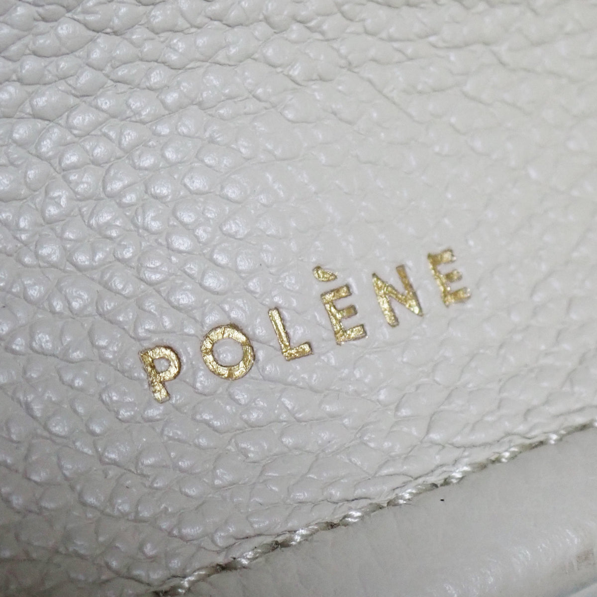 POLENE ポレーヌ ヌメロ ヌフ ミニ 2way ハンドバッグ レザー チョーク ホワイト レディース ショルダーバッグ