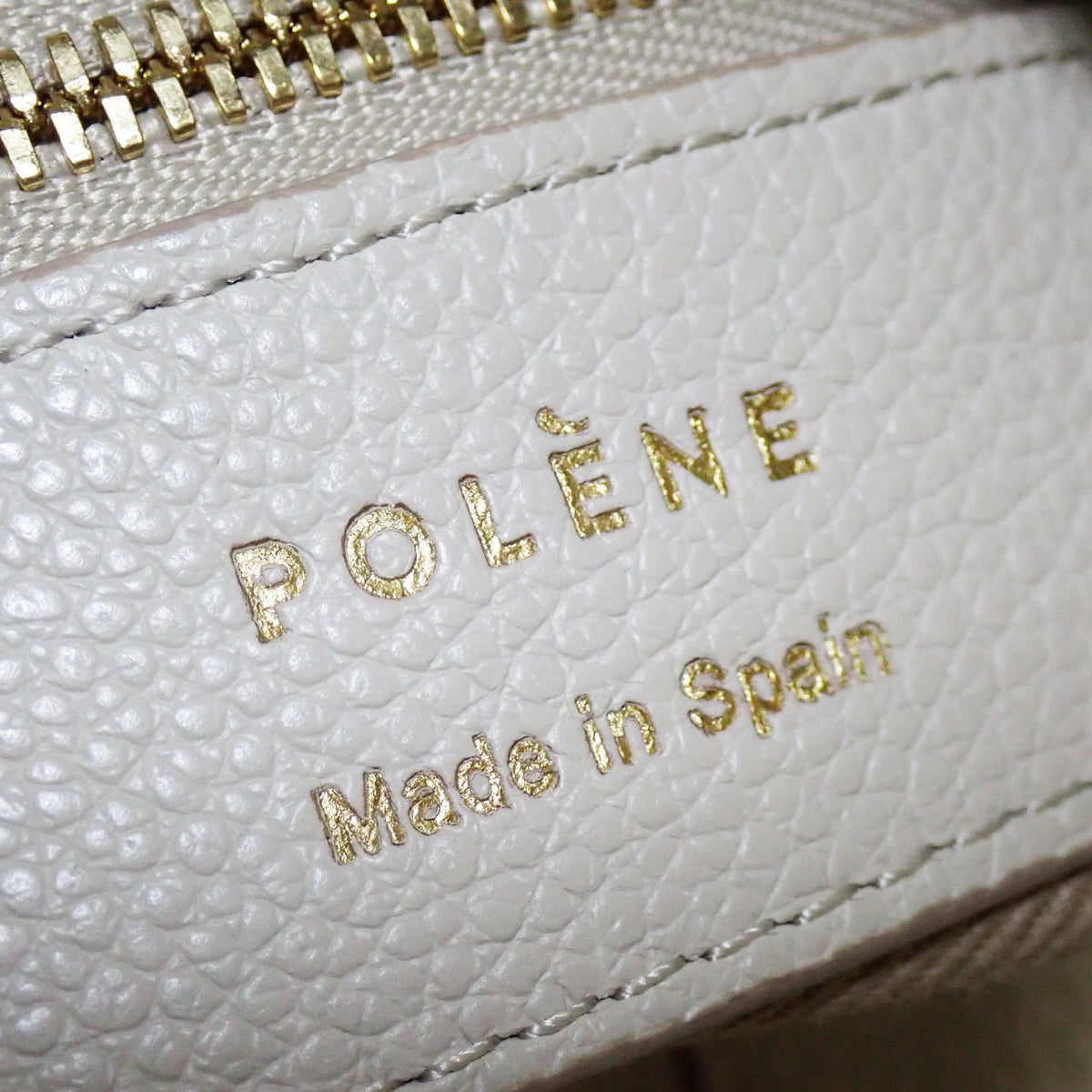 POLENE ポレーヌ ヌメロ ヌフ ミニ 2way ハンドバッグ レザー チョーク ホワイト レディース ショルダーバッグ
