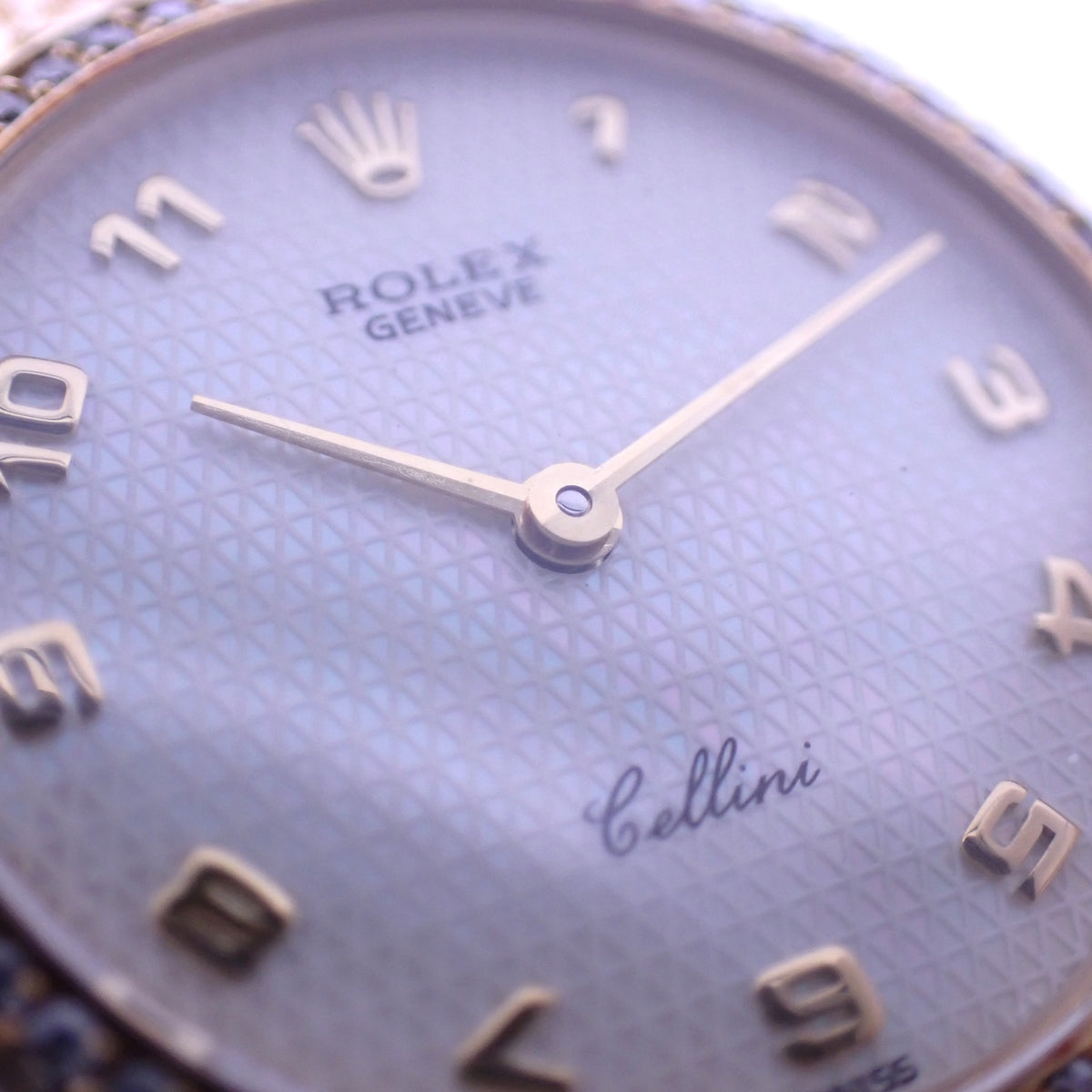 K18YG ベゼルダイヤ ROLEX ロレックス チェリーニ 5133/8 シェル文字盤 金無垢　 レディース 腕時計