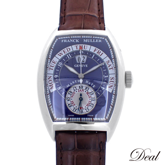 未使用 展示品 FRANCK MULLER フランクミュラー マスターデイト グランギシェ 8880GGDT ブルー メンズ 腕時計