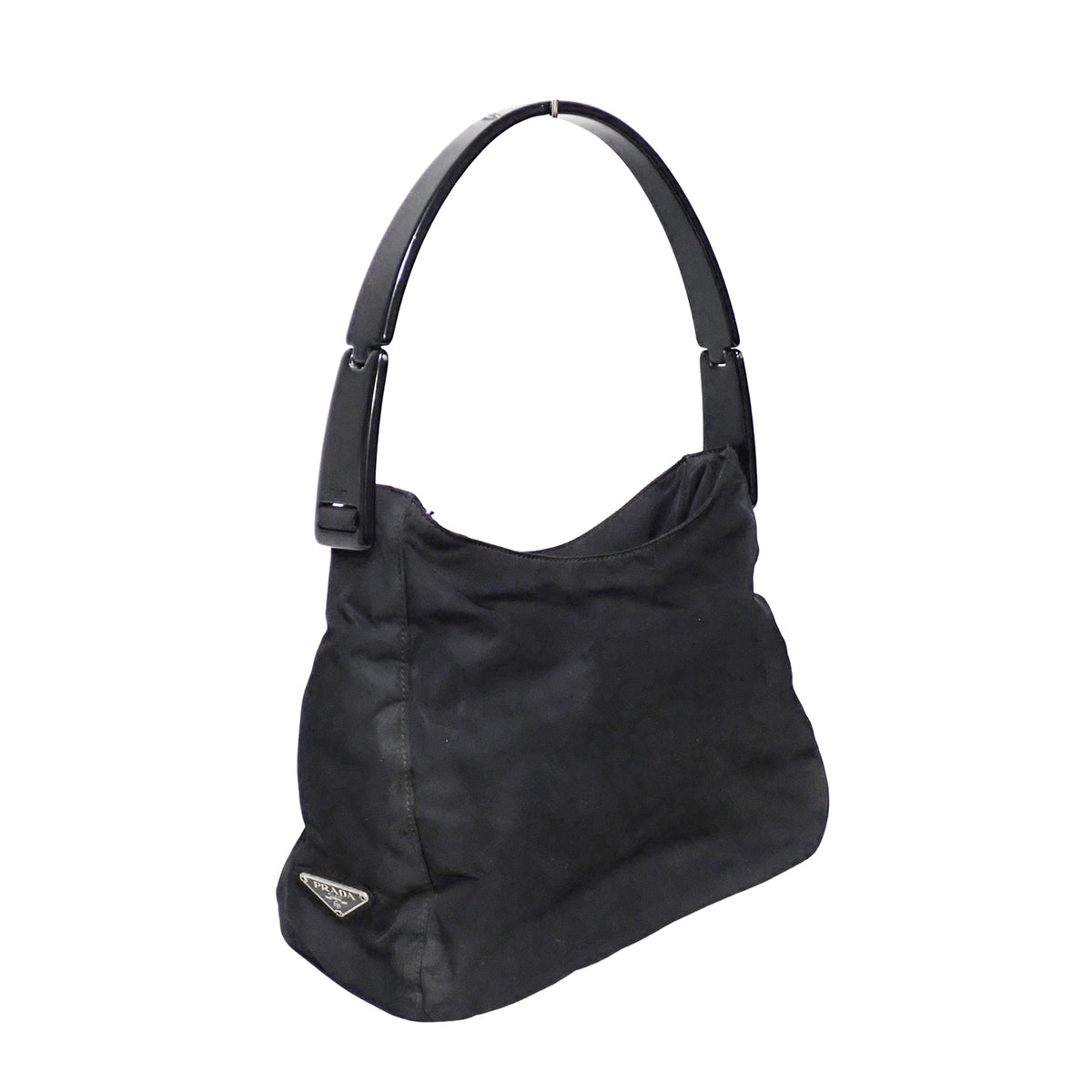 PRADA プラダ ロゴ ナイロン ブラック B8172 ブラック レディース ハンドバッグ