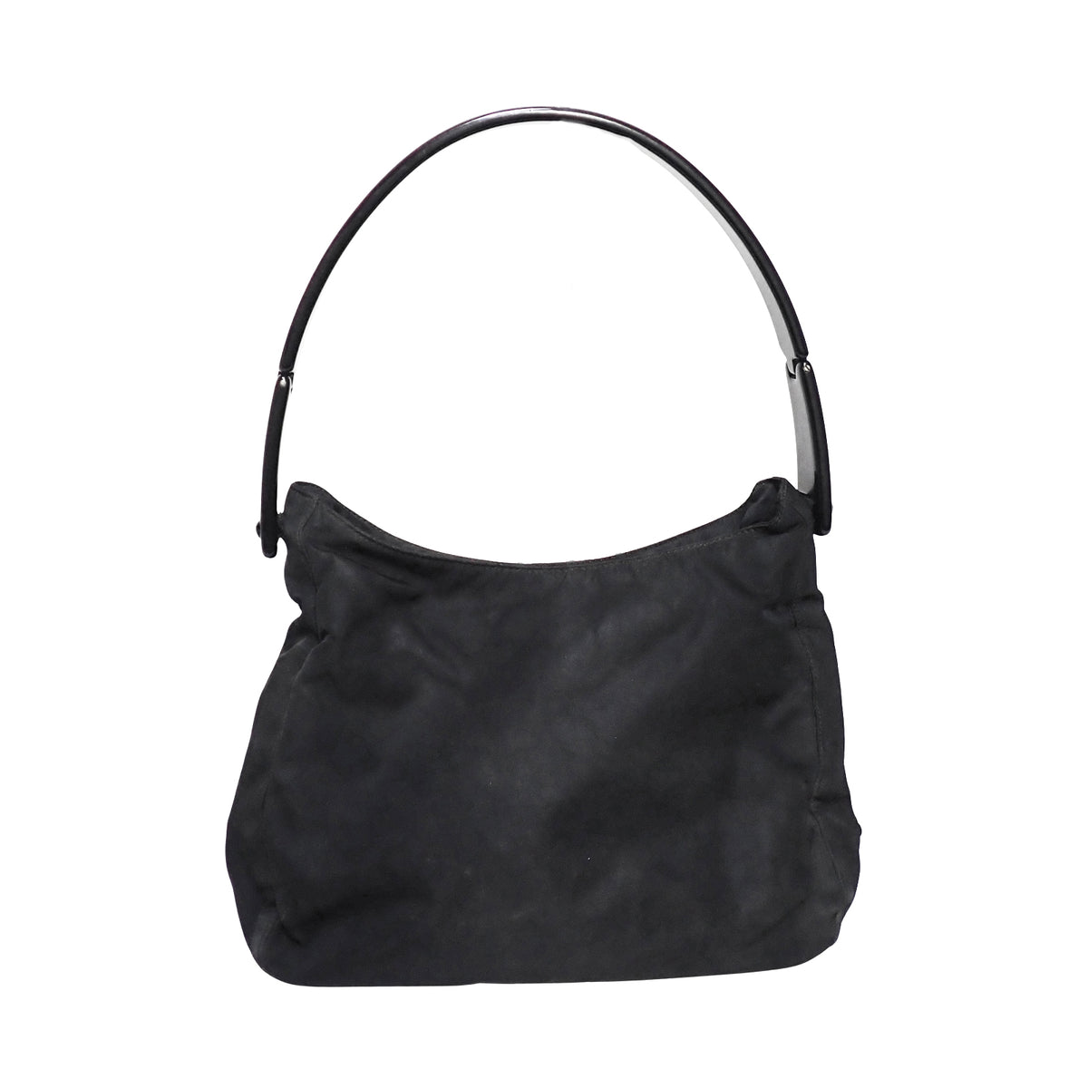 PRADA プラダ ロゴ ナイロン ブラック B8172 ブラック レディース ハンドバッグ