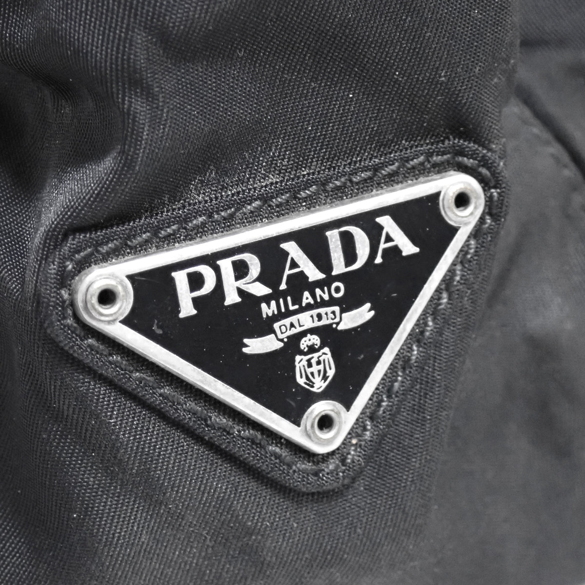 PRADA プラダ ロゴ ナイロン ブラック B8172 ブラック レディース ハンドバッグ