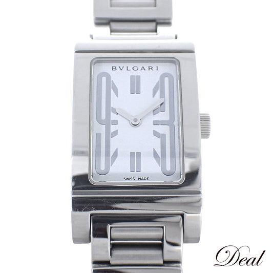 BVLGARI ブルガリ レッタンゴロ RT39S ホワイト レディース 腕時計