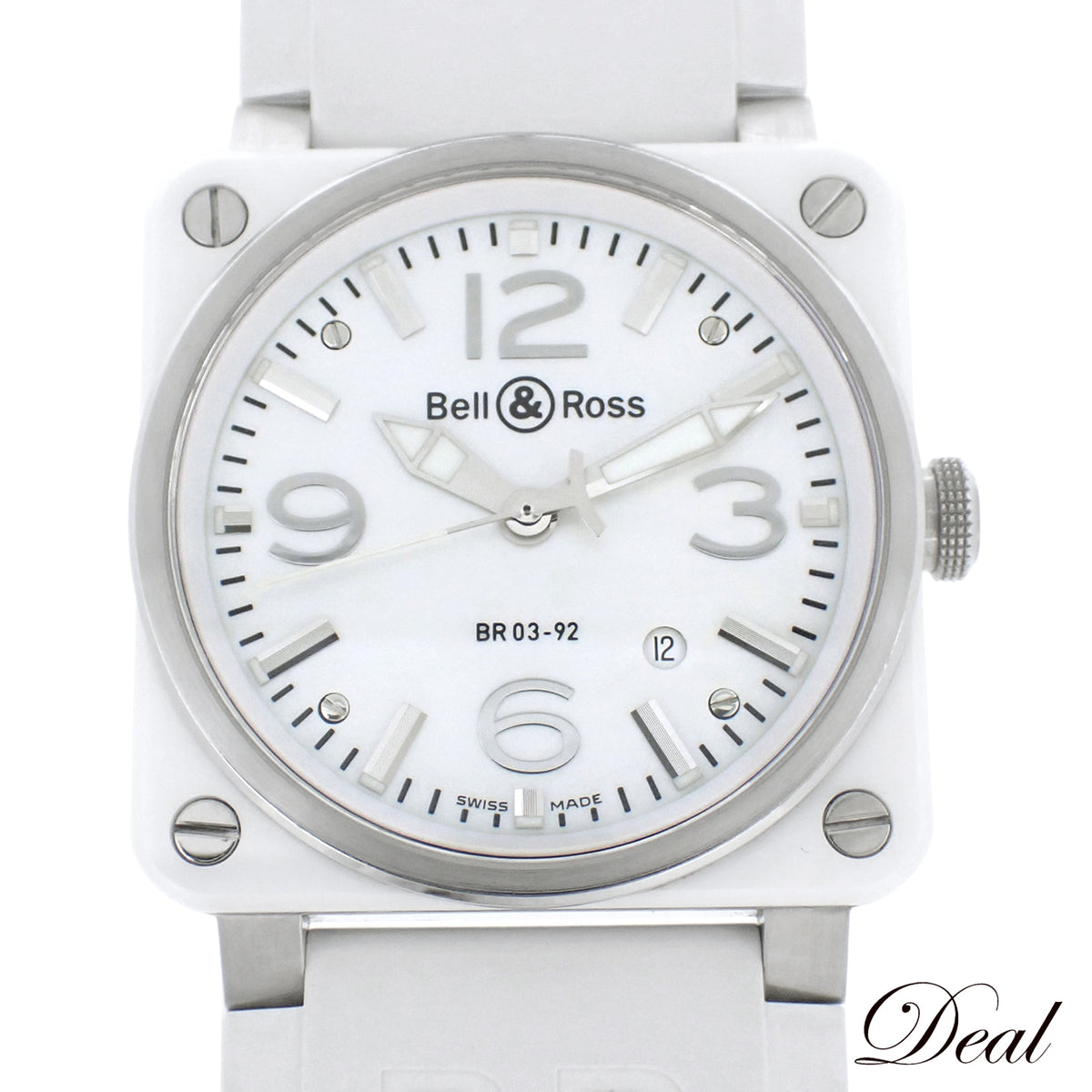 Bell＆Ross ベル＆ロス BR 03-92 アビエーター BR03-92-SC ホワイトシェル メンズ 腕時計