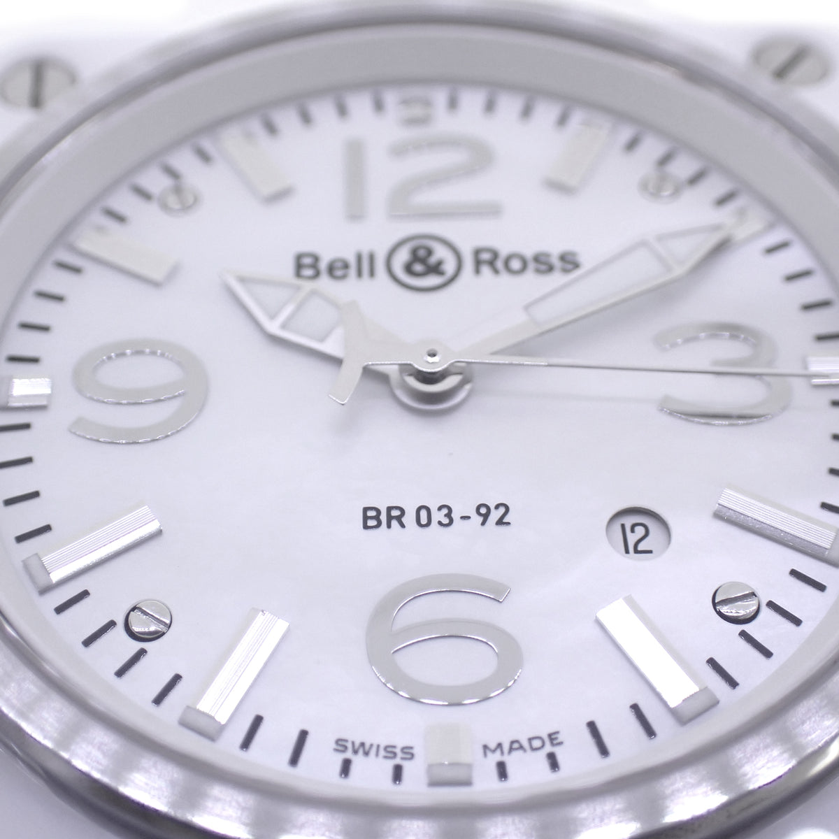 Bell＆Ross ベル＆ロス BR 03-92 アビエーター BR03-92-SC ホワイトシェル メンズ 腕時計