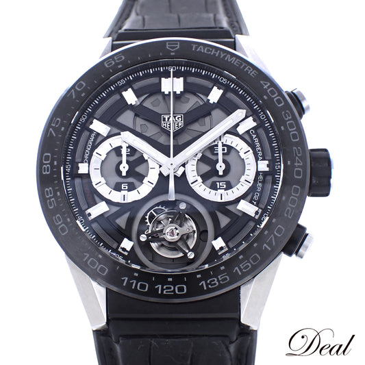 TAG HEUER タグホイヤー カレラ ホイヤー02T トゥールビヨン CAR5A8Y.FC6377 メンズ 腕時計