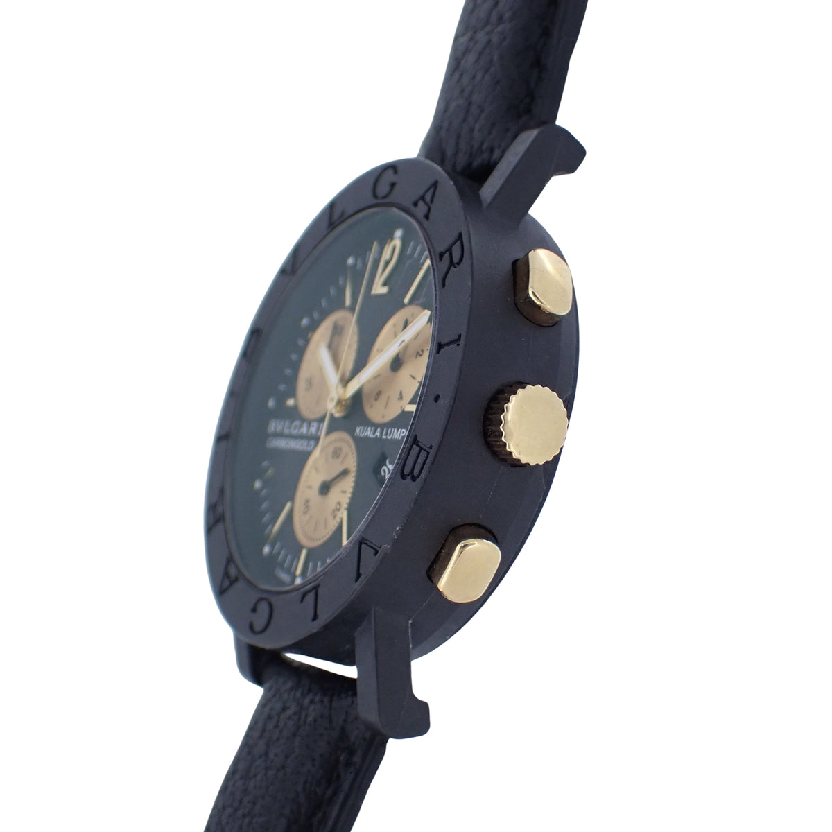 999本限定 BVLGARI ブルガリ カーボンゴールド クロノ BB38CLCH メンズ 腕時計