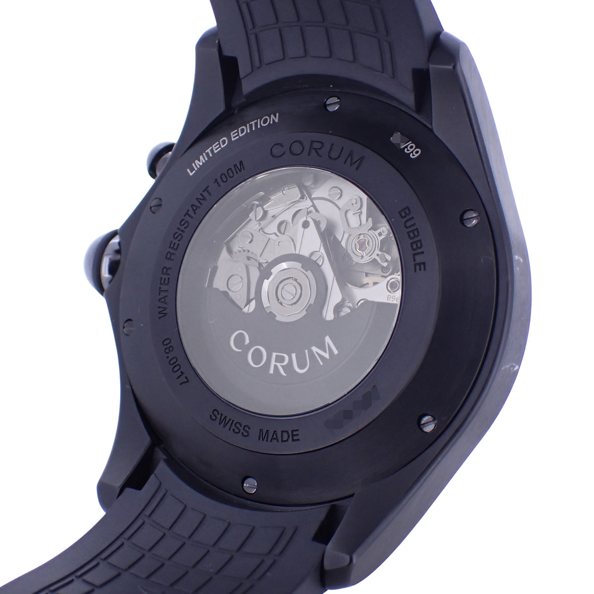 希少 世界99本限定 CORUM コルム ビッグバブル 52 チェントロ リミデッド 961.201.95/0371 メンズ 腕時計