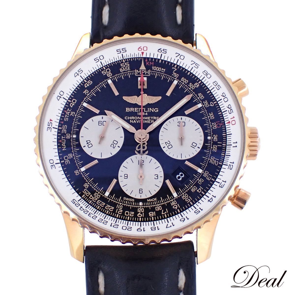 k18RG BREITLING ブライトリング ナビタイマー01 RB012012/BA49 メンズ 腕時計