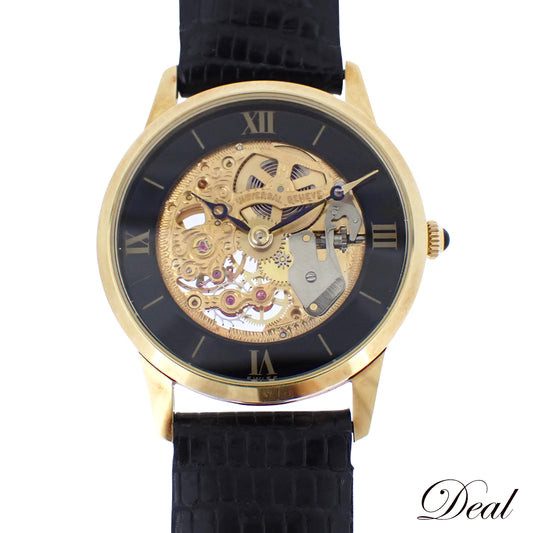 限定品 K18YG Universal Geneve ユニバーサルジュネーブ フランクリンミント 1986年 国際時計博物館記念モデル ヴィンテージ メンズ 腕時計