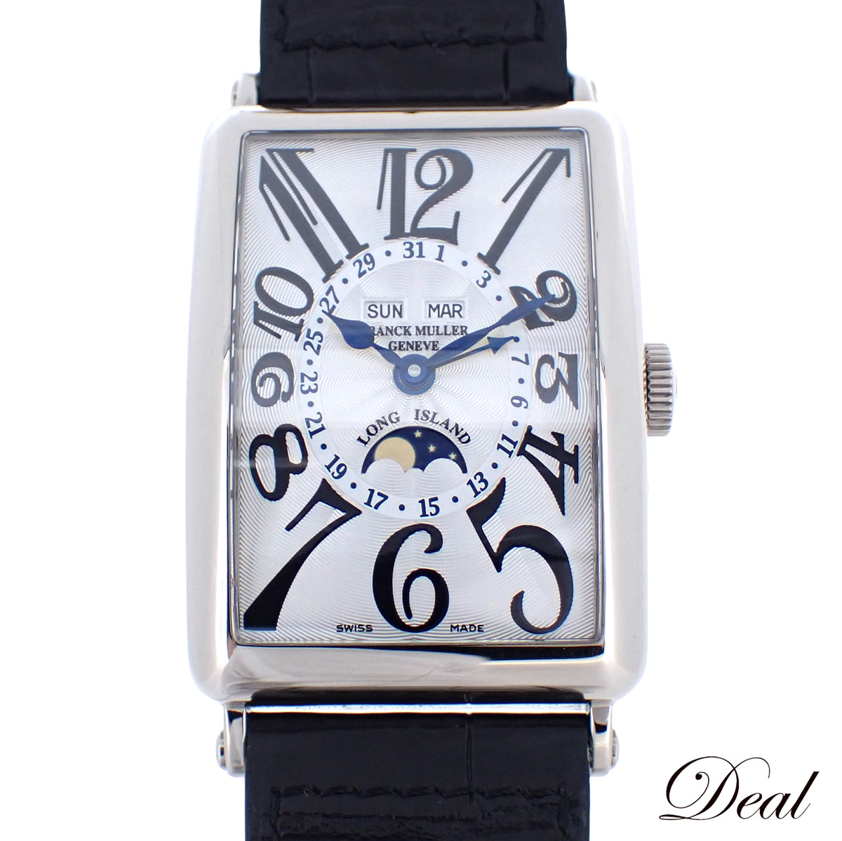 K18WG FRANCK MULLER フランクミュラー ロングアイランド マスター カレンダー 1200MCL メンズ 腕時計