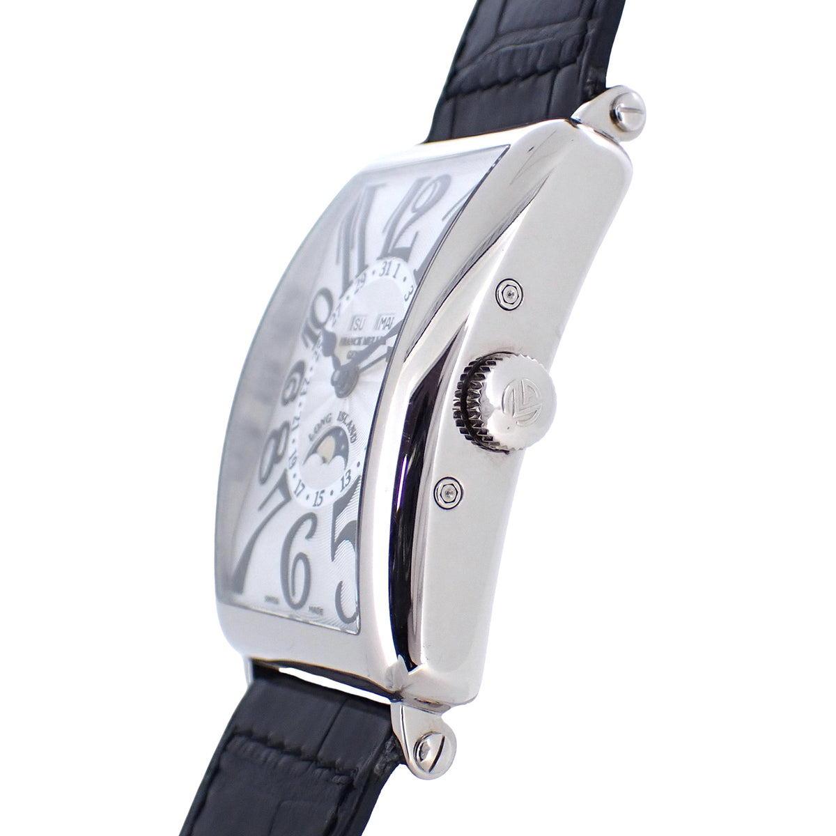 K18WG FRANCK MULLER フランクミュラー ロングアイランド マスター カレンダー 1200MCL メンズ 腕時計