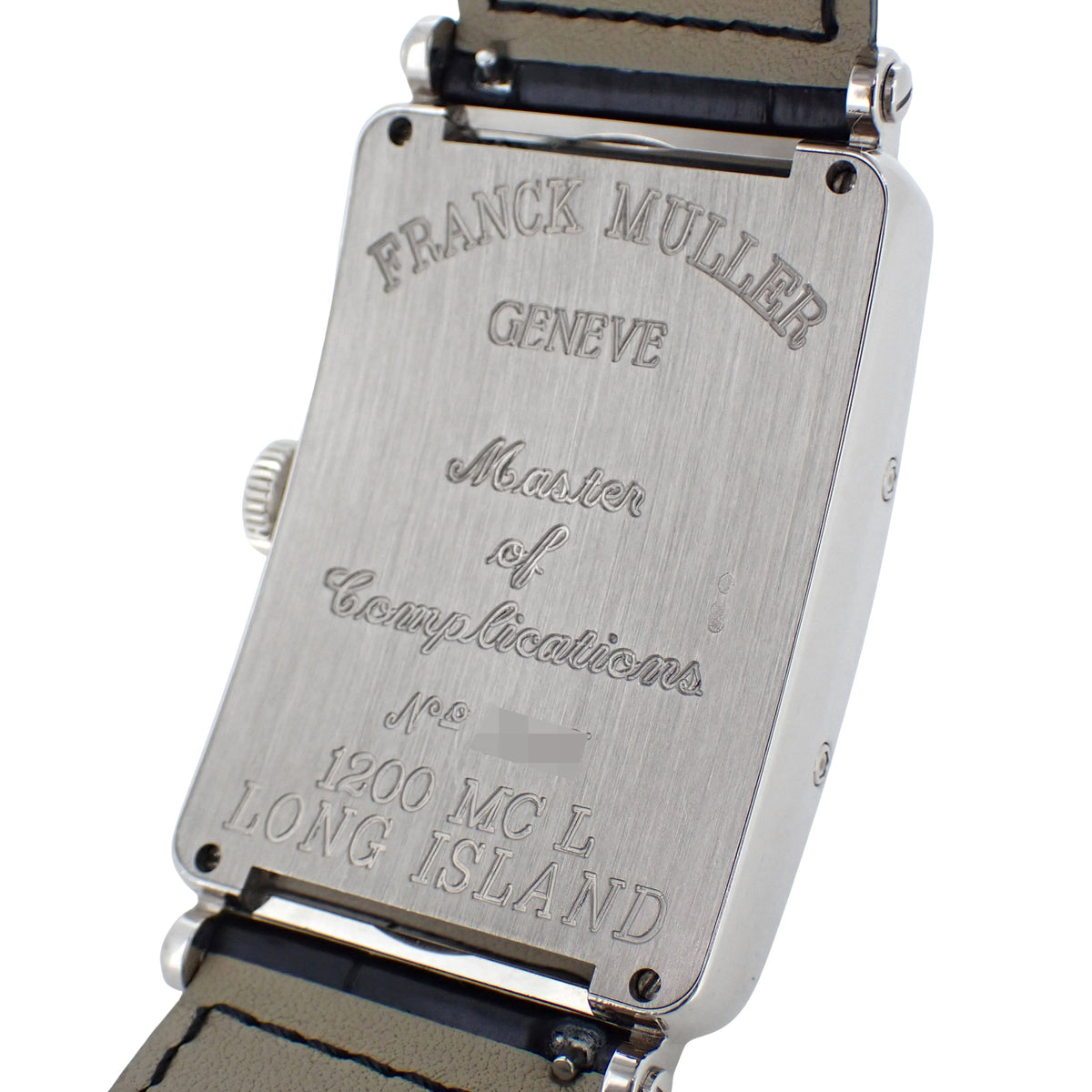 K18WG FRANCK MULLER フランクミュラー ロングアイランド マスター カレンダー 1200MCL メンズ 腕時計