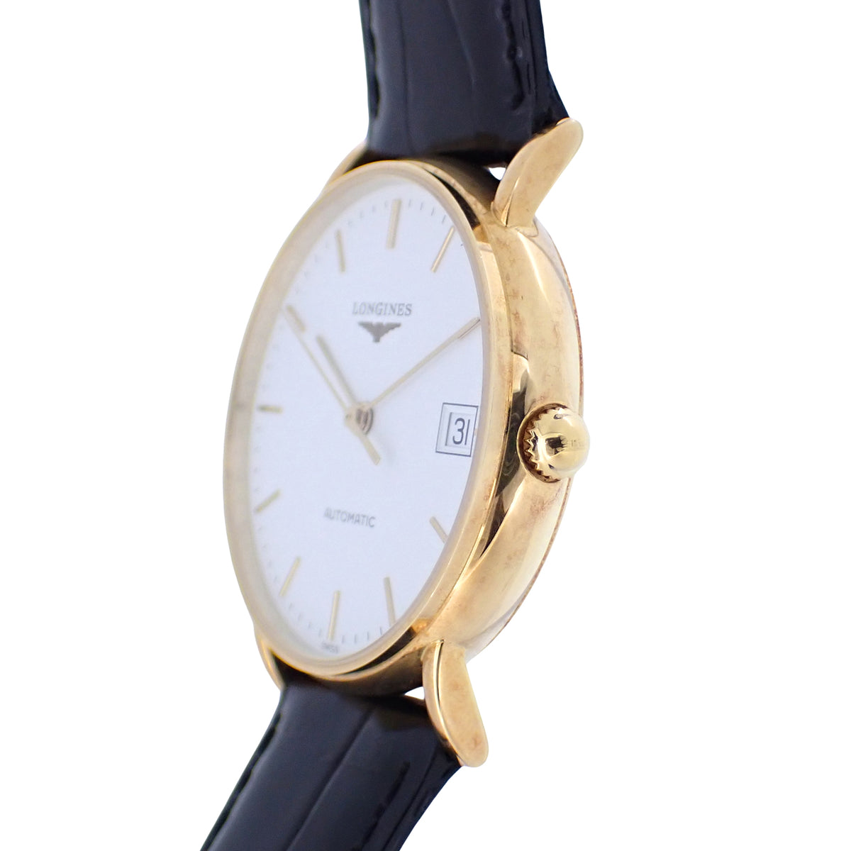 K18YG LONGINES ロンジン プレザンス L4.744.6 メンズ 腕時計