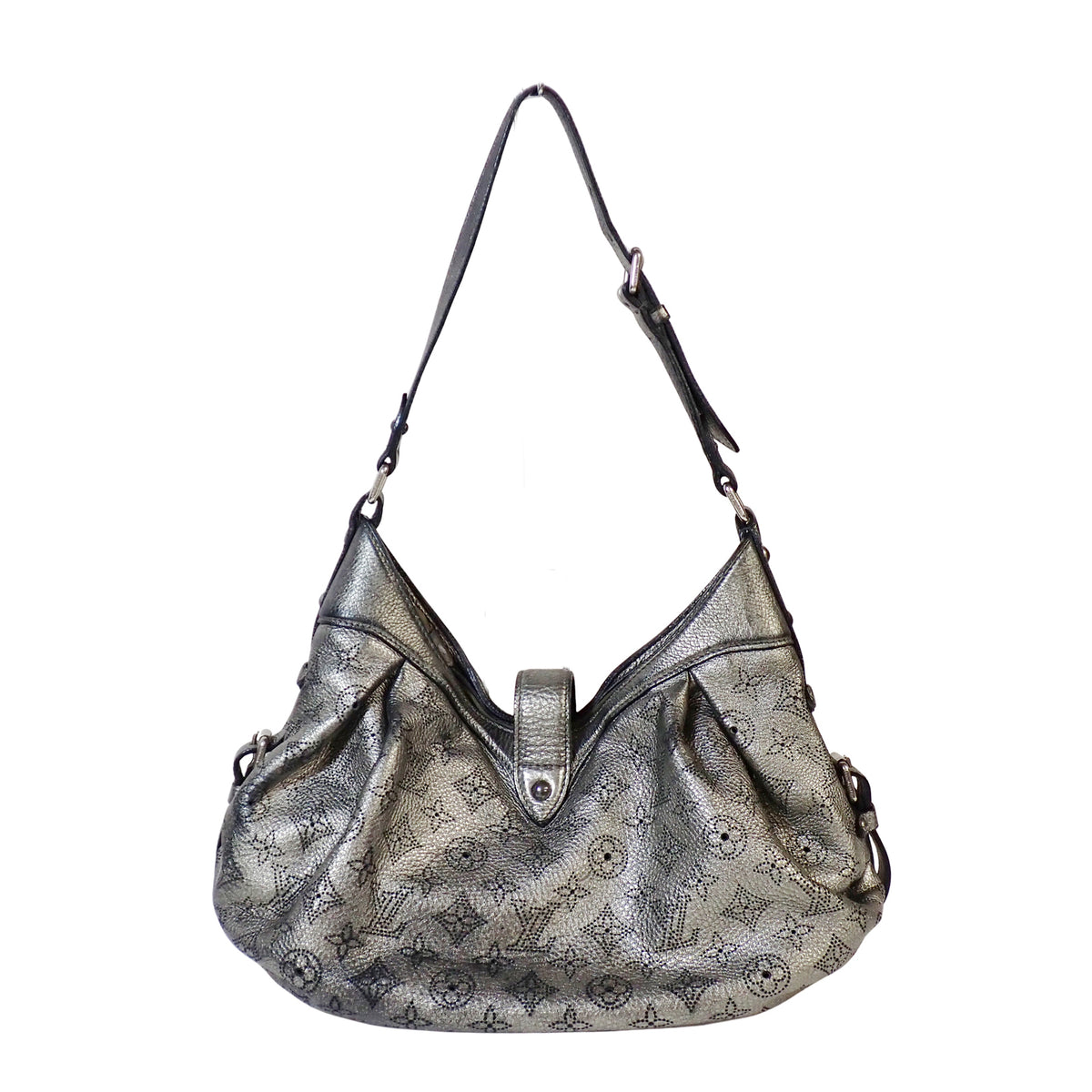 LOUIS VUITTON ルイ・ヴィトン マヒナ XS アルジャン M95718 メタリックシルバー シルバー レディース ショルダーバッグ
LV