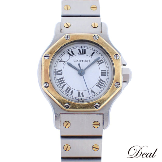 Cartier カルティエ サントスオクタゴン SM 187903 SS/YG レディース 腕時計