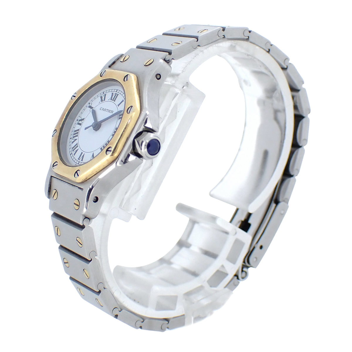 Cartier カルティエ サントスオクタゴン SM 187903 SS/YG レディース 腕時計
