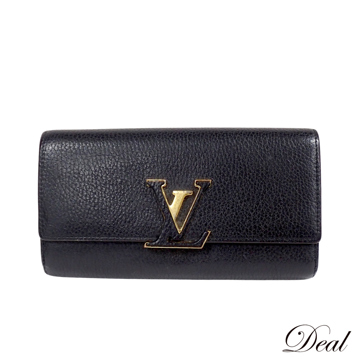 LOUIS VUITTON ルイ・ヴィトン ポルトフォイユ・カプシーヌ M61248 トリヨンレザー ノワール ブラック レディース 長財布
LV