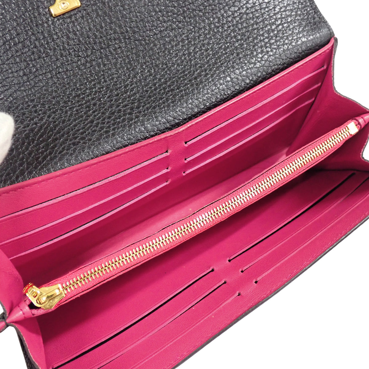 LOUIS VUITTON ルイ・ヴィトン ポルトフォイユ・カプシーヌ M61248 トリヨンレザー ノワール ブラック レディース 長財布
LV