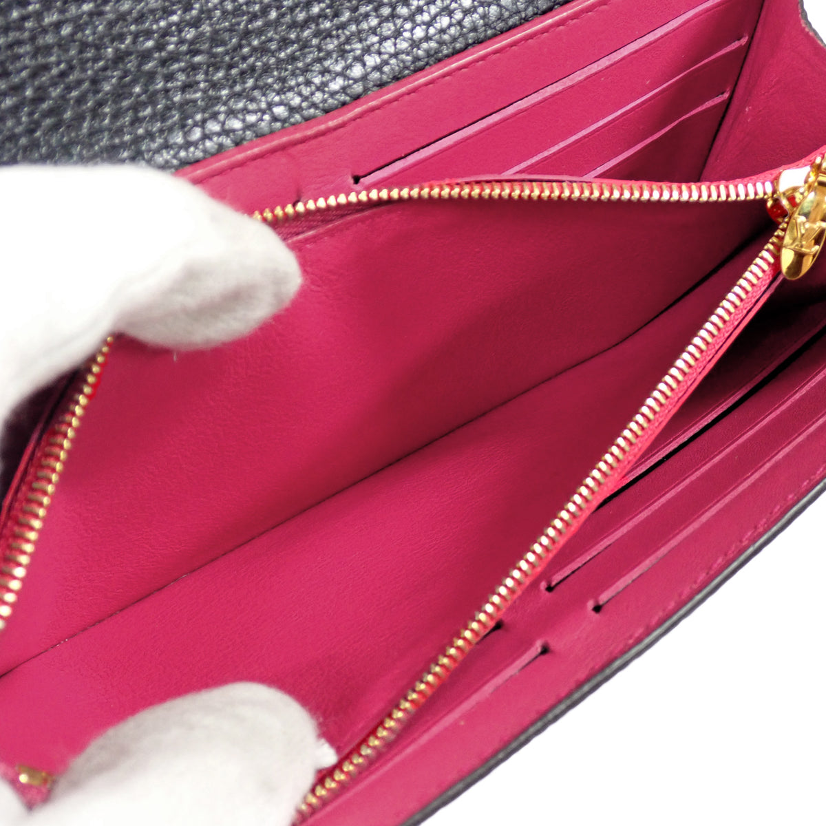 LOUIS VUITTON ルイ・ヴィトン ポルトフォイユ・カプシーヌ M61248 トリヨンレザー ノワール ブラック レディース 長財布
LV