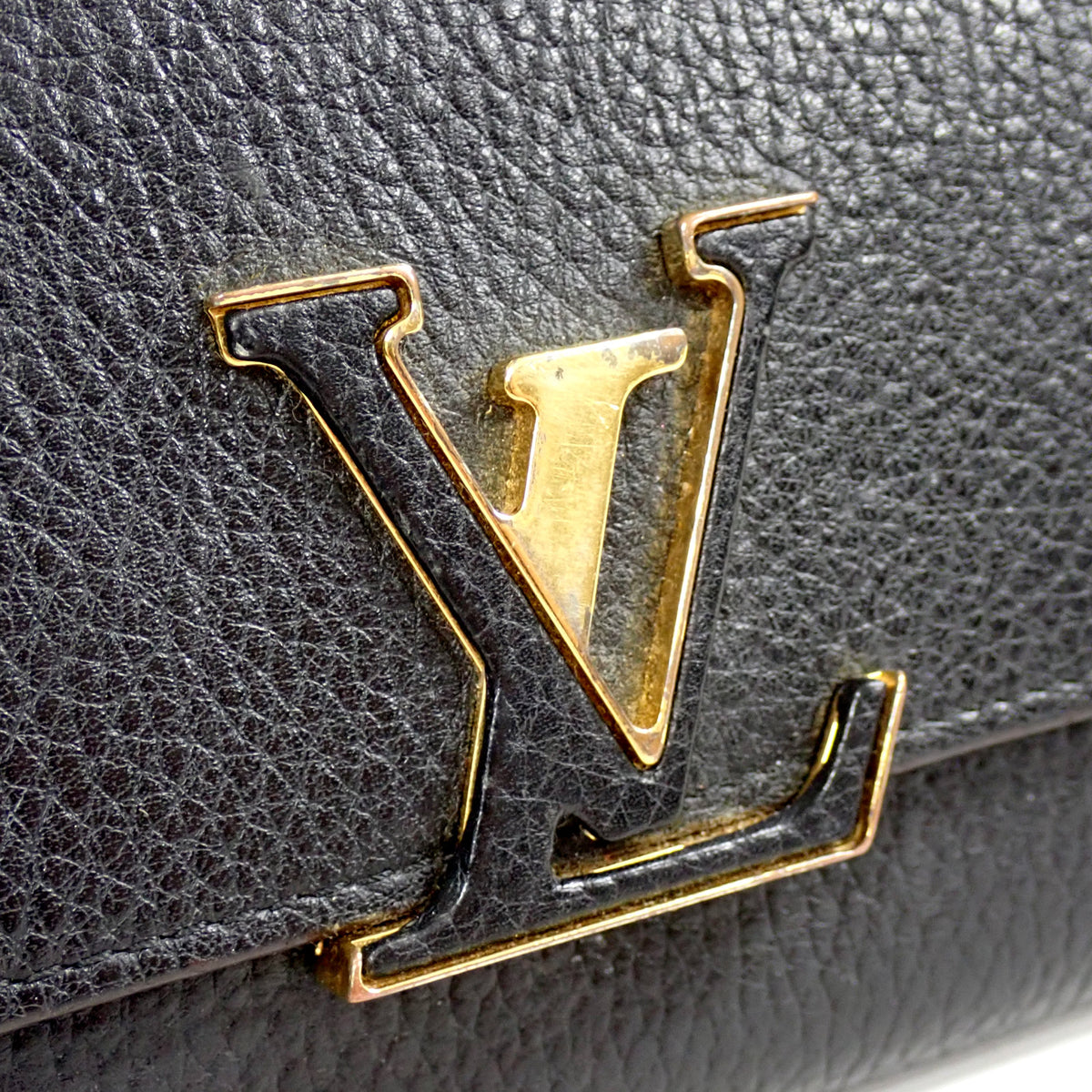 LOUIS VUITTON ルイ・ヴィトン ポルトフォイユ・カプシーヌ M61248 トリヨンレザー ノワール ブラック レディース 長財布
LV