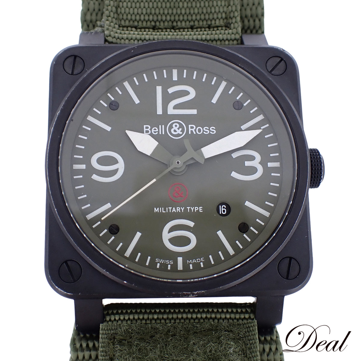 Bell＆Ross ベル＆ロス BR 03-92 ミリタリー デイト BR 03-92-S メンズ 腕時計