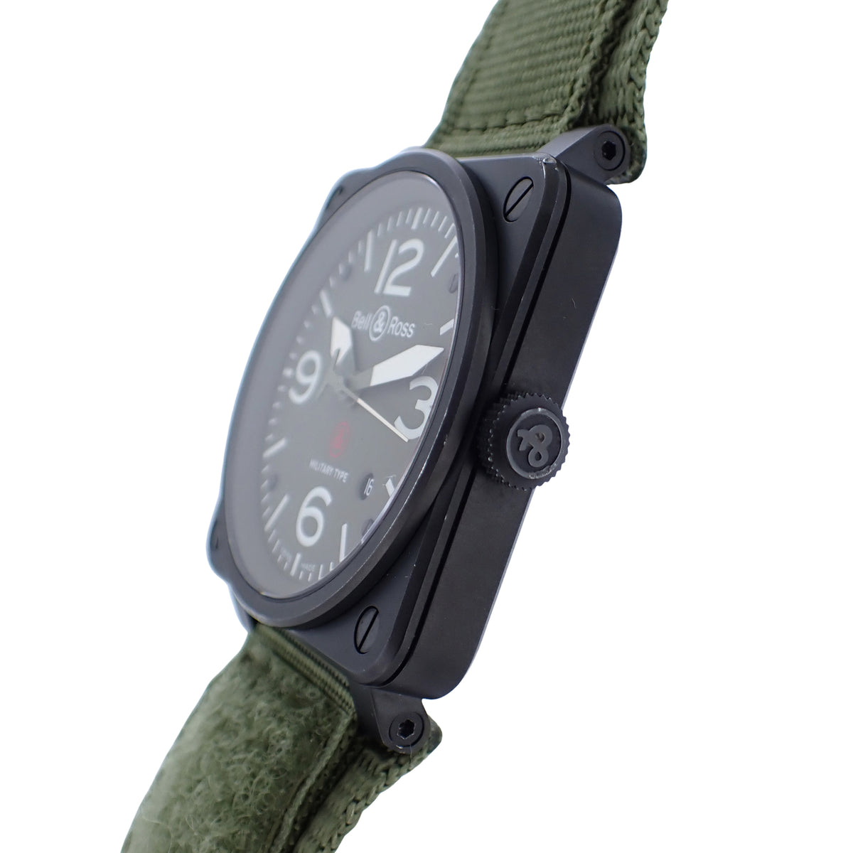 Bell＆Ross ベル＆ロス BR 03-92 ミリタリー デイト BR 03-92-S メンズ 腕時計