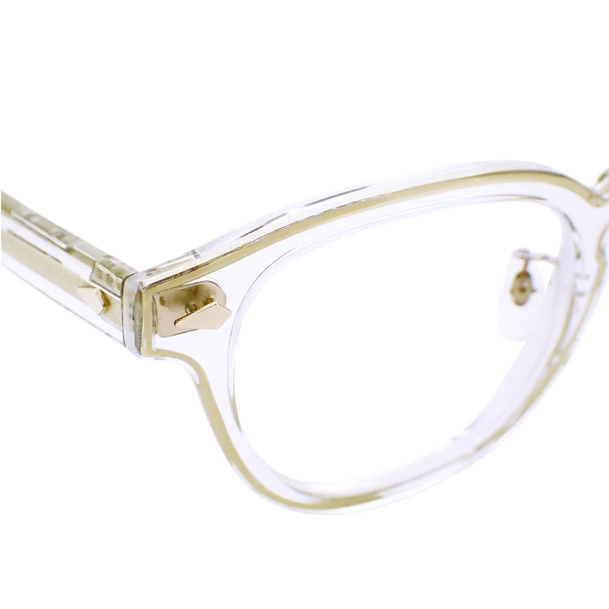 MOSCOT モスコット レムトッシュ 110周年記念限定 クリスタルゴールド 49□24-145 ユニセックス クリア メンズ メガネ