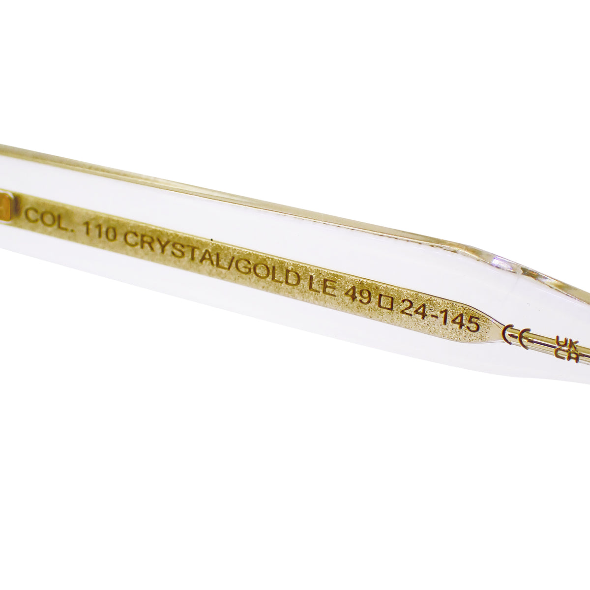 MOSCOT モスコット レムトッシュ 110周年記念限定 クリスタルゴールド 49□24-145 ユニセックス クリア メンズ メガネ