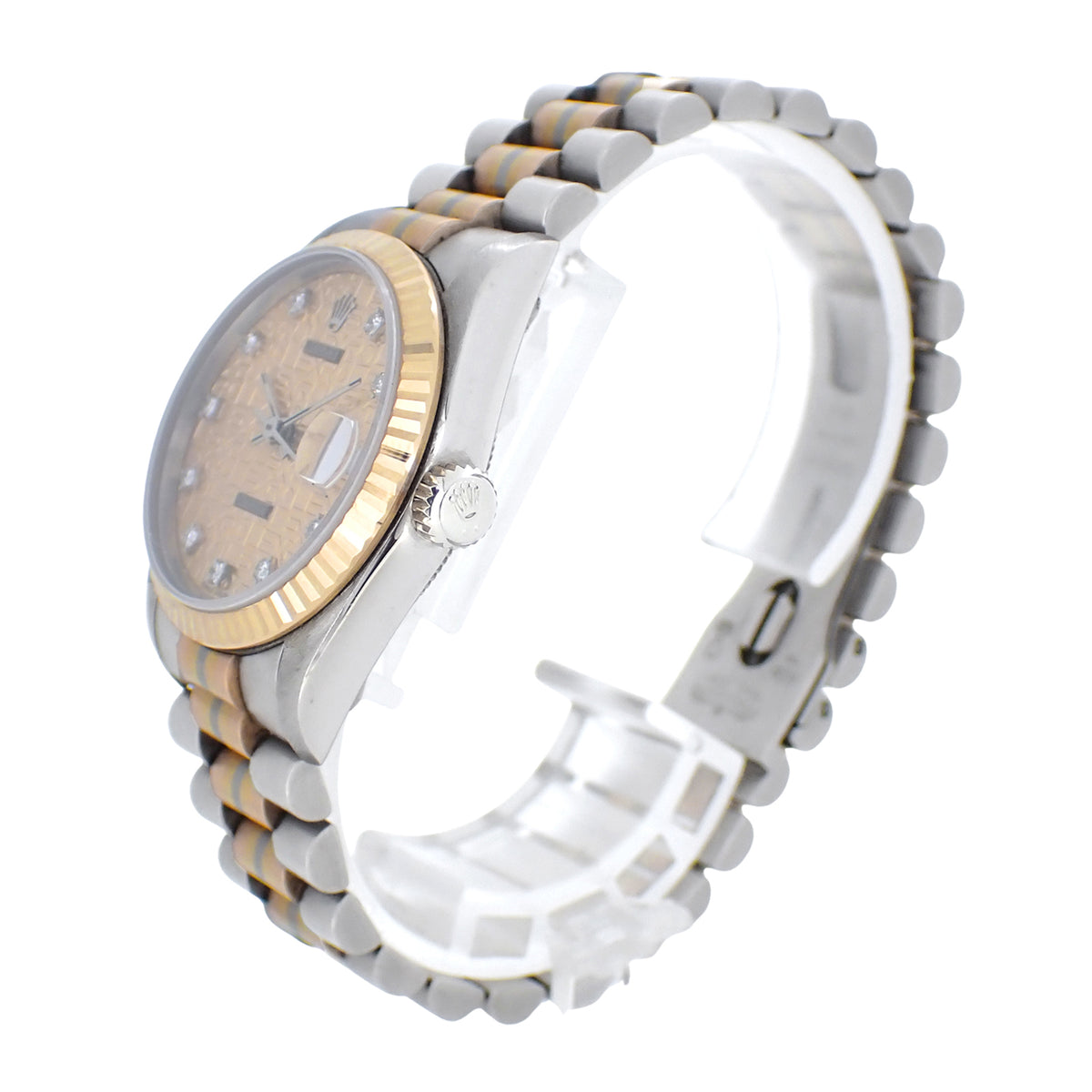 ROLEX ロレックス デイトジャスト トリドール コンピュータ E 68279B 10Pダイヤ ボーイズ ユニセックス メンズ 腕時計