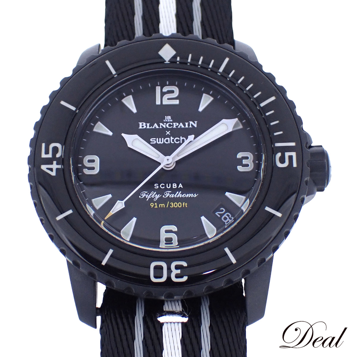Swatch スウォッチ ブランパン×スウォッチ フィフティファゾムス オーシャンオブストーム SO35B400 メンズ 腕時計