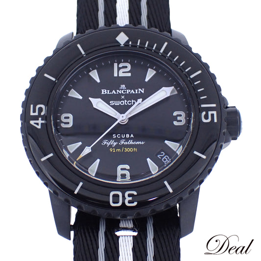 Swatch スウォッチ ブランパン×スウォッチ フィフティファゾムス オーシャンオブストーム SO35B400 メンズ 腕時計