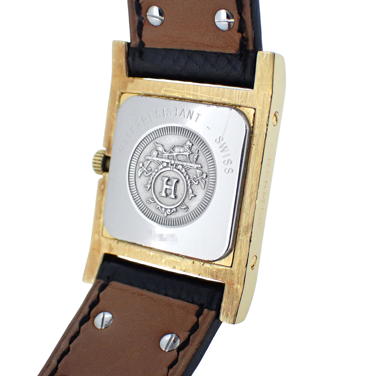 HERMES エルメス メドール ホワイト文字盤 クォーツ レディース 腕時計