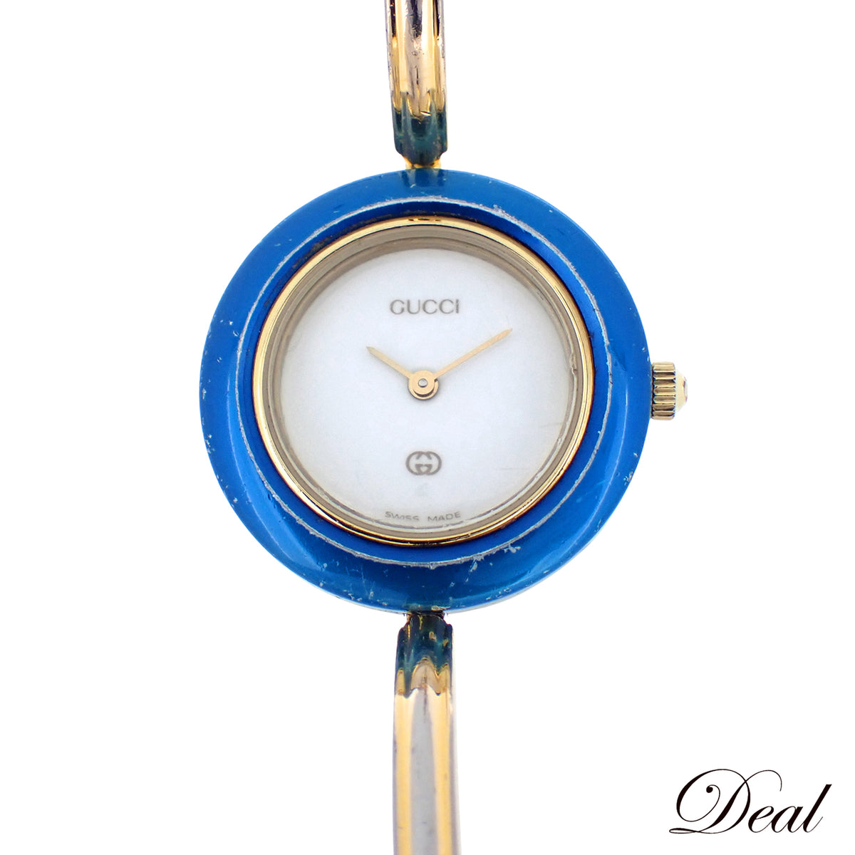 GUCCI グッチ チェンジベゼル ウォッチ 11/12 バングル レディース 腕時計