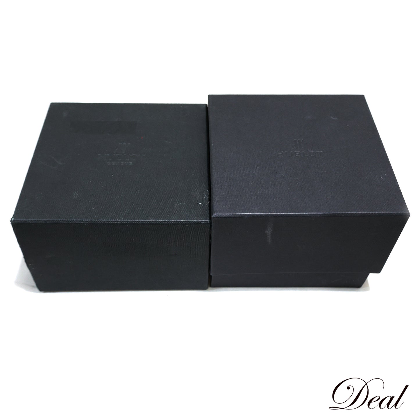 HUBLOT 手表盒，2 件套，黑色，男士手表零件