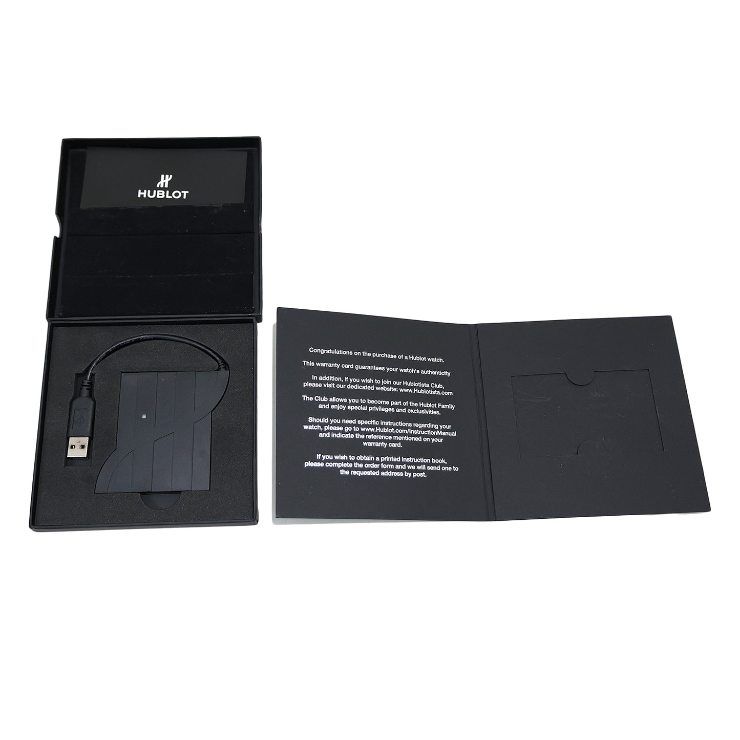 HUBLOT ウブロ  腕時計 箱 BOX 2点セット  ブラック  メンズ 時計パーツ