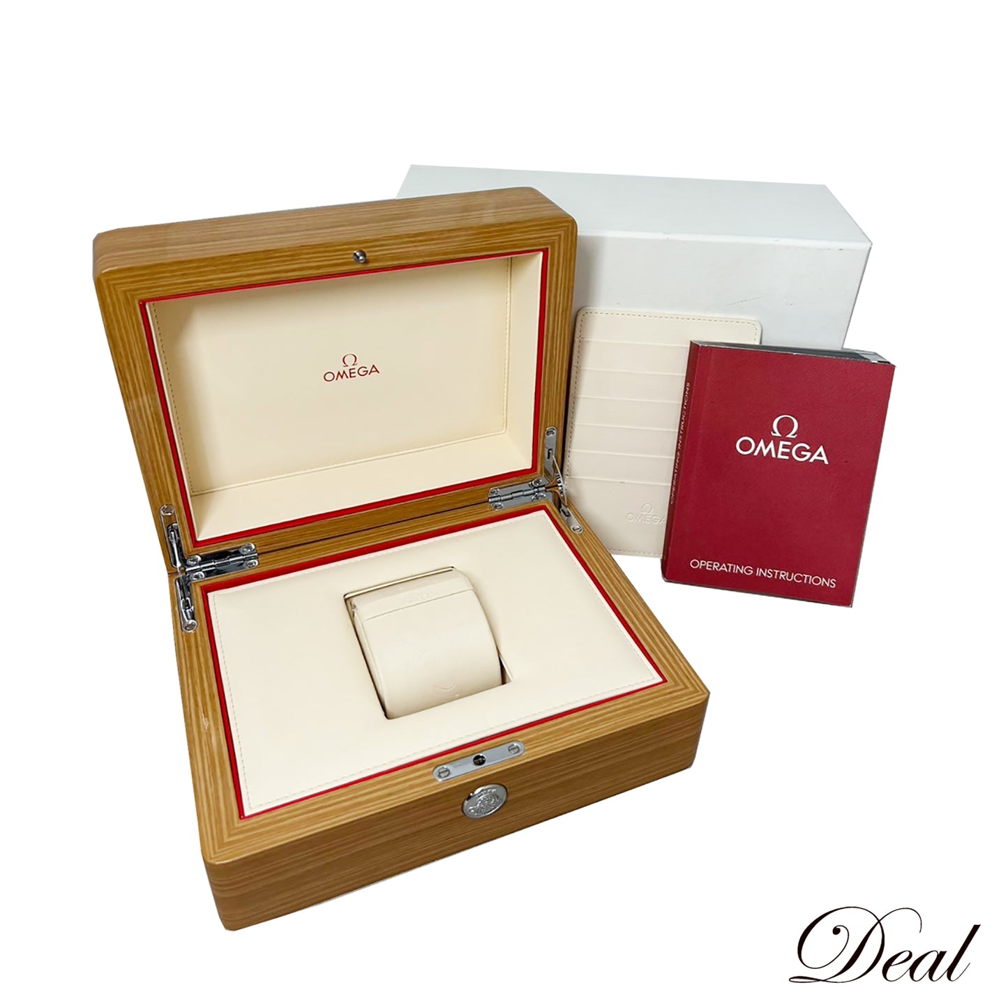 OMEGA Omega Watch Box, Brown, Men's Watch Parts